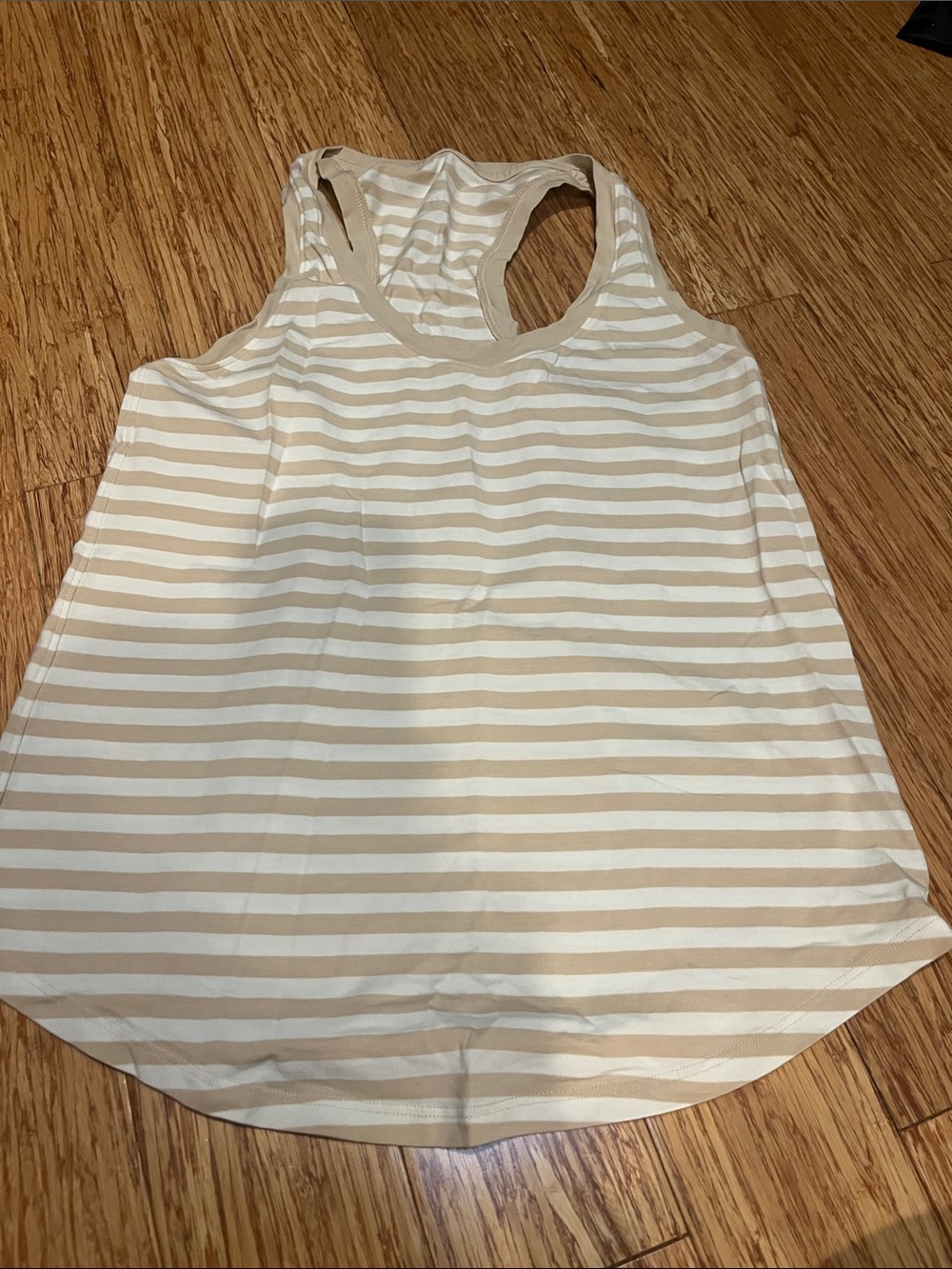 Lululemon striped racer back tee
